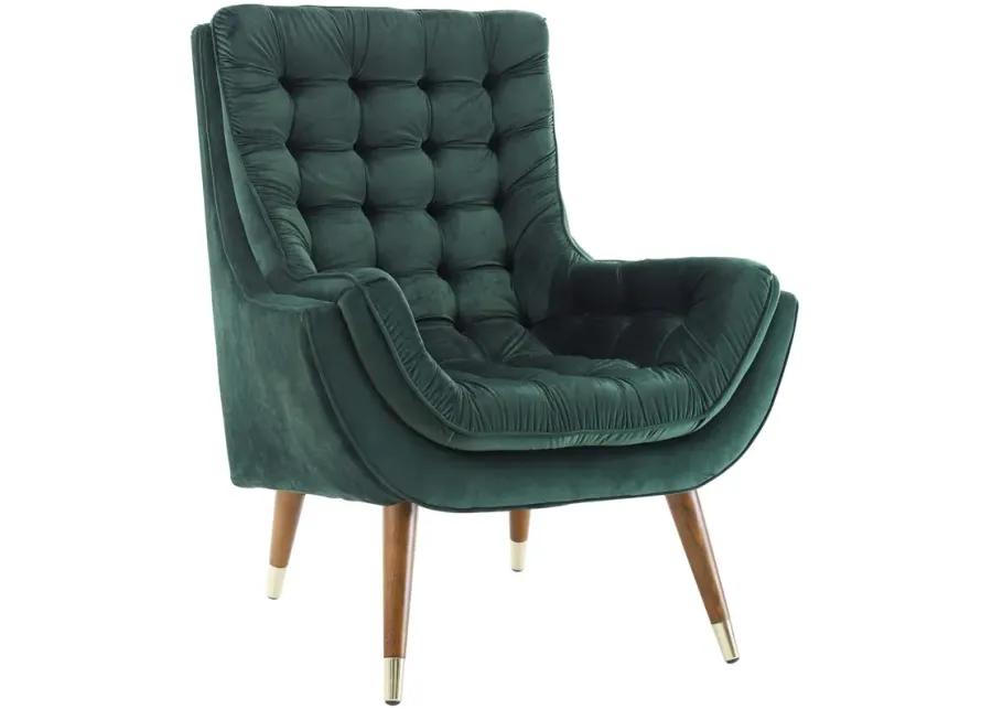 Suggest Button Tufted Performance Lounge Chair