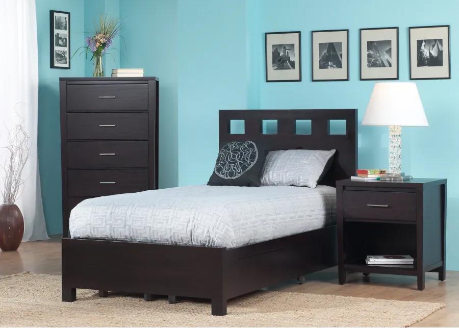 Riva Full-size Platform Storage Bed in Espresso