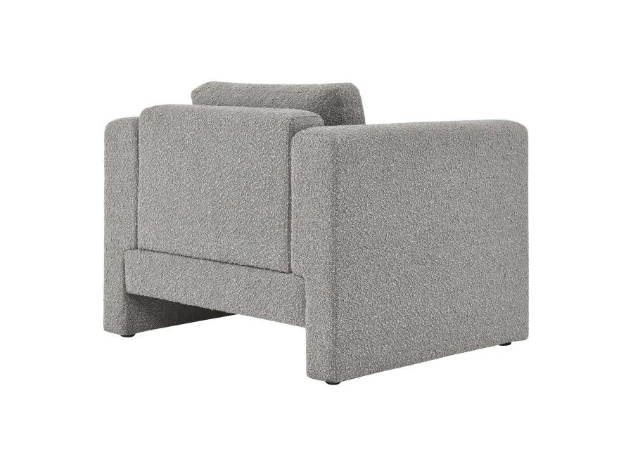 Visible Boucle Fabric Armchair