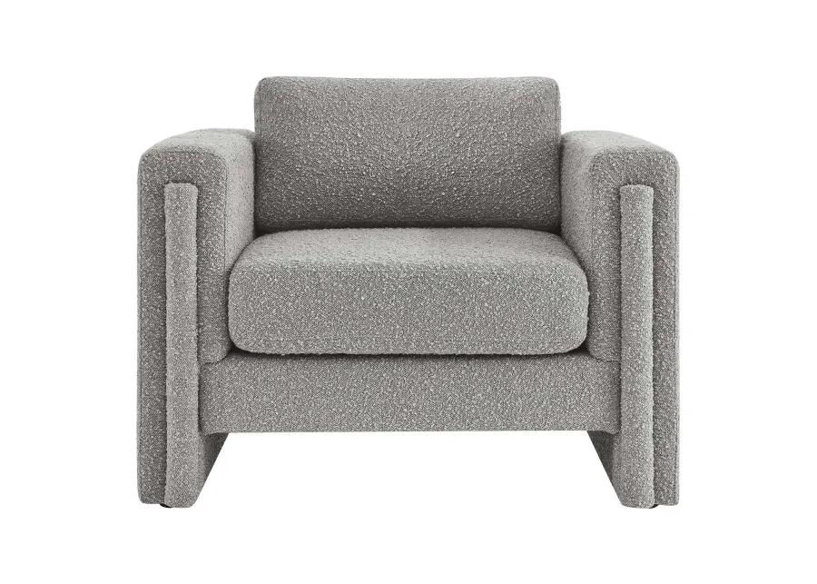 Visible Boucle Fabric Armchair