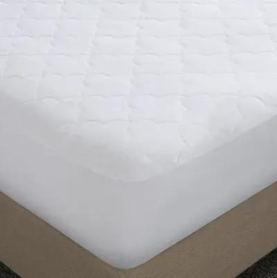 Sleep Philosophy All Natural White Cotton Percale Quilted Mattress Pad