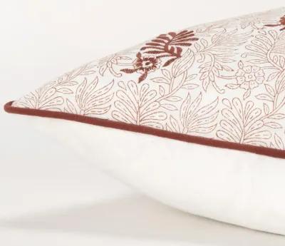 Botanical Terra Cotta/Natural Pillow