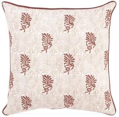 Botanical Terra Cotta/Natural Pillow