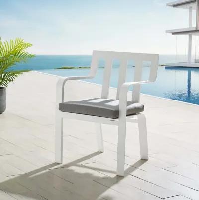 Baxley Stackable Outdoor Patio Aluminum Dining Armchair