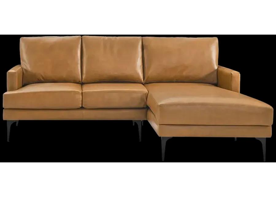 Evermore Right-Facing Vegan Leather Sectional