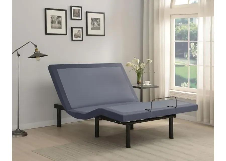 Clara Full Adjustable Bed Base Grey and Black