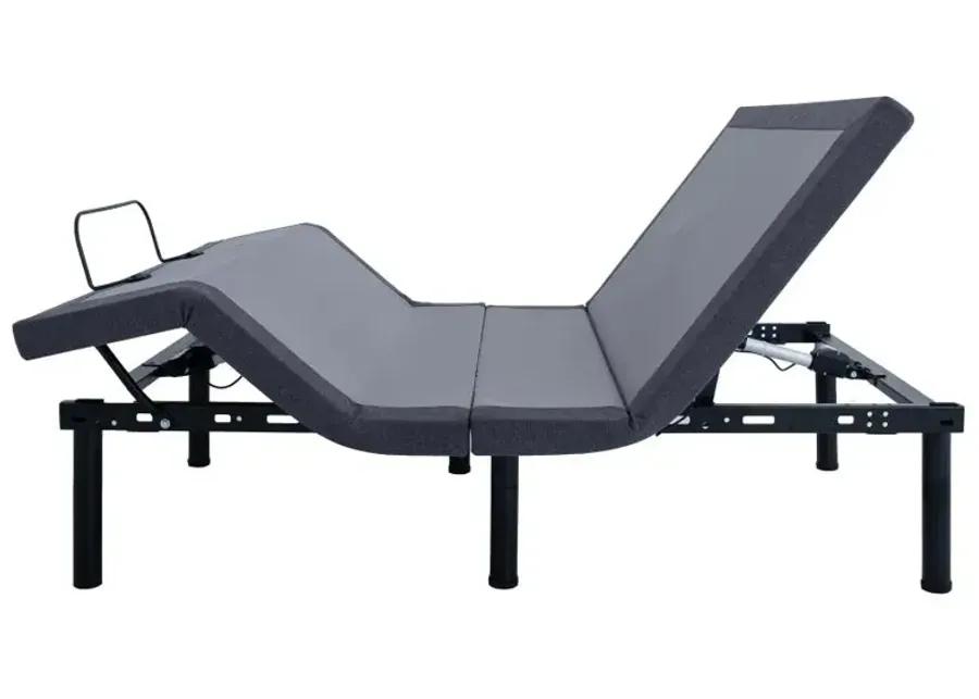 Clara Full Adjustable Bed Base Grey and Black