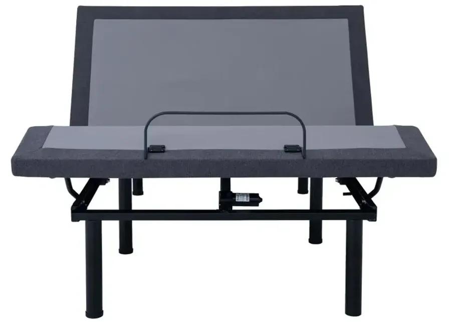 Clara Full Adjustable Bed Base Grey and Black