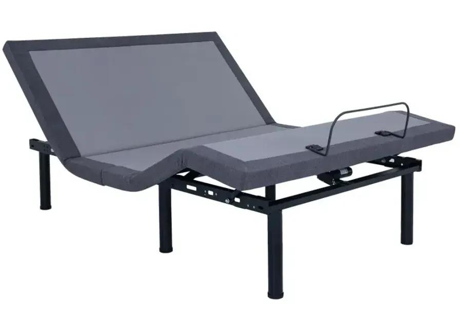 Clara Full Adjustable Bed Base Grey and Black