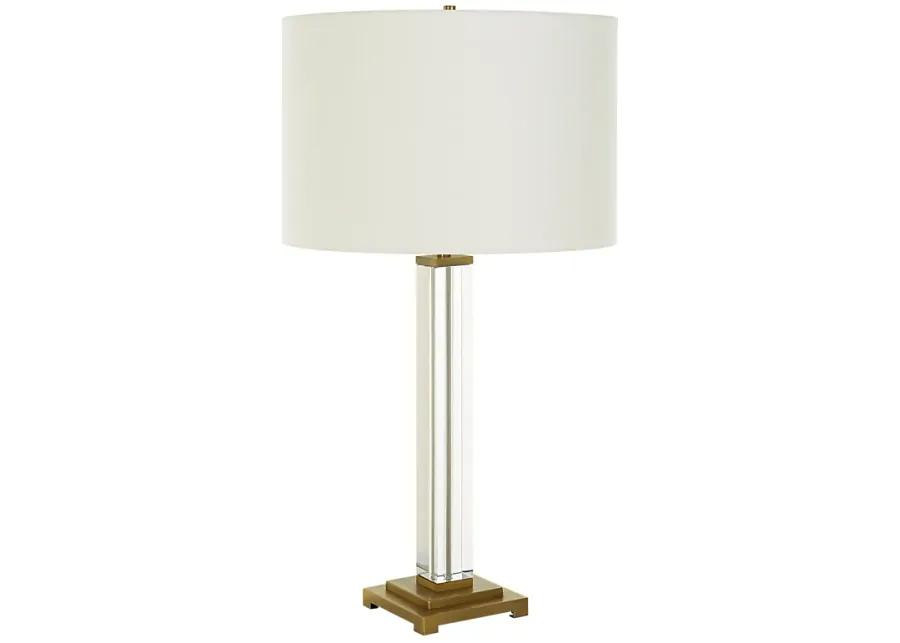 Crystal Column Table Lamp