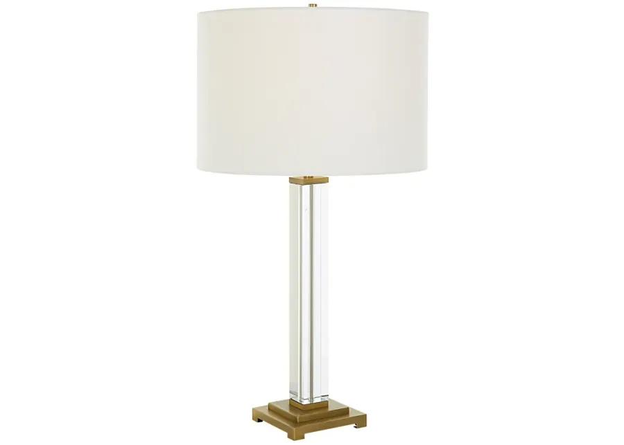 Crystal Column Table Lamp