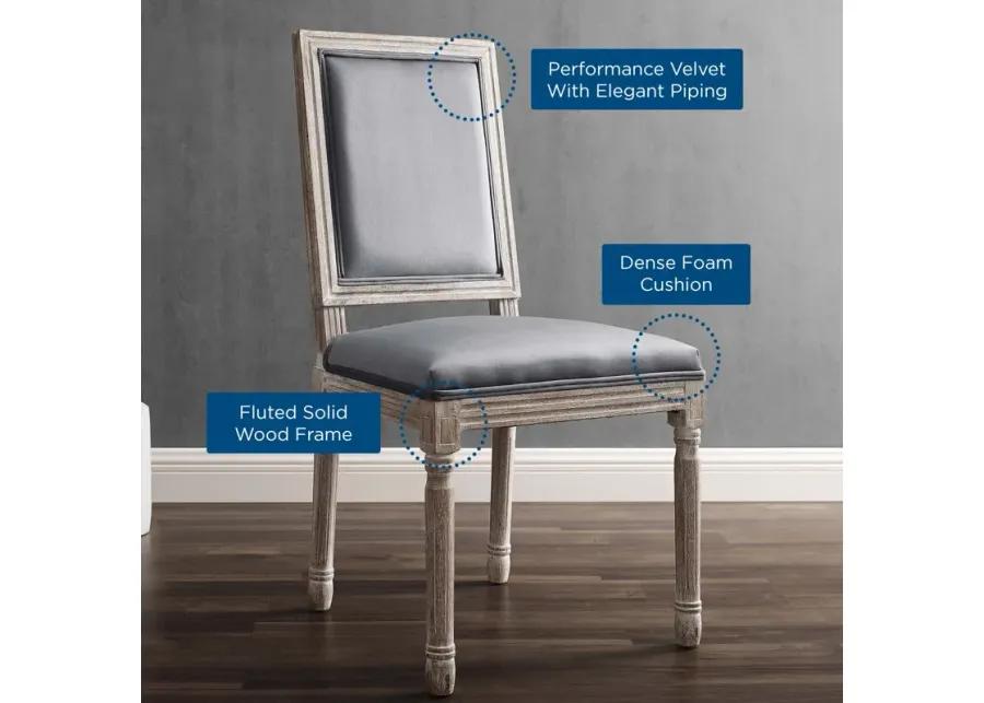 Court French Vintage Performance Velvet Dining Side Chair