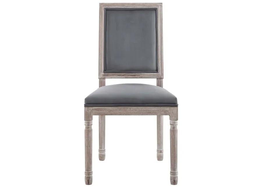 Court French Vintage Performance Velvet Dining Side Chair