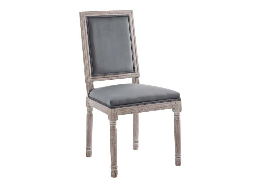 Court French Vintage Performance Velvet Dining Side Chair