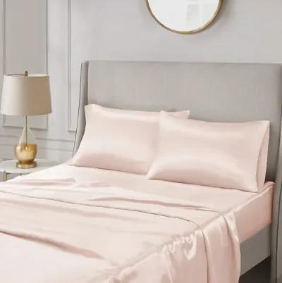 Madison Park Essentials Satin Blush Luxury 2 PC Pillowcases