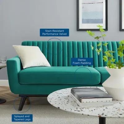 Engage Channel Tufted Performance Velvet Sofa