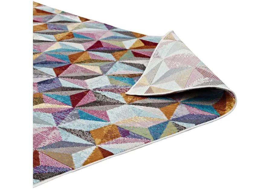 Arisa Geometric Hexagon Mosaic 4x6
 Area Rug