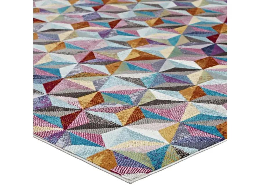 Arisa Geometric Hexagon Mosaic 4x6
 Area Rug