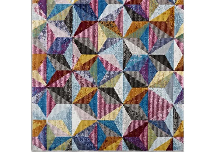 Arisa Geometric Hexagon Mosaic 4x6
 Area Rug