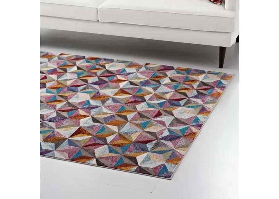 Arisa Geometric Hexagon Mosaic 4x6
 Area Rug