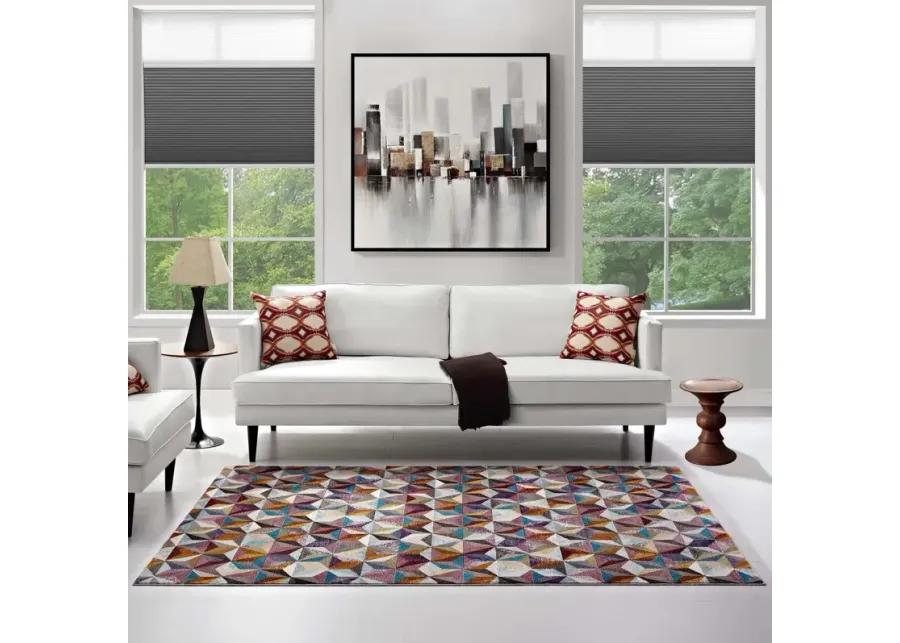 Arisa Geometric Hexagon Mosaic 4x6
 Area Rug