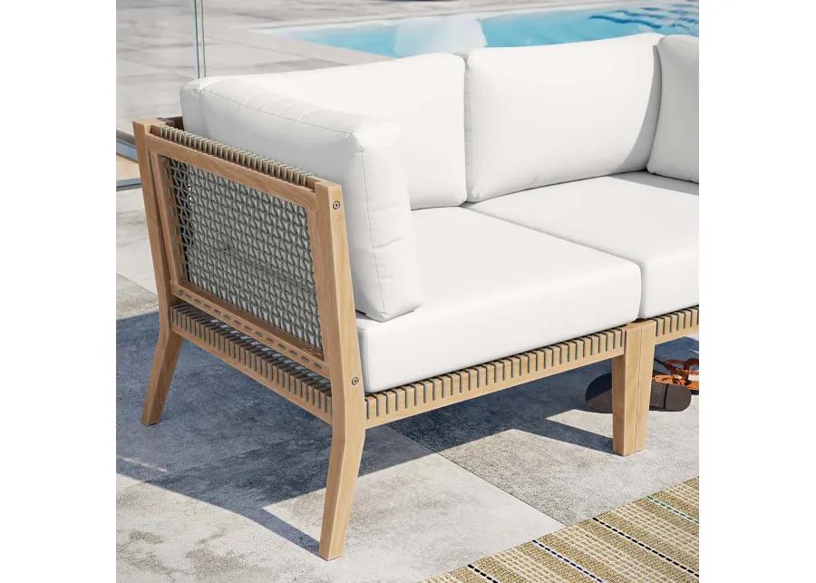 Clearwater Teak Outdoor Loveseat