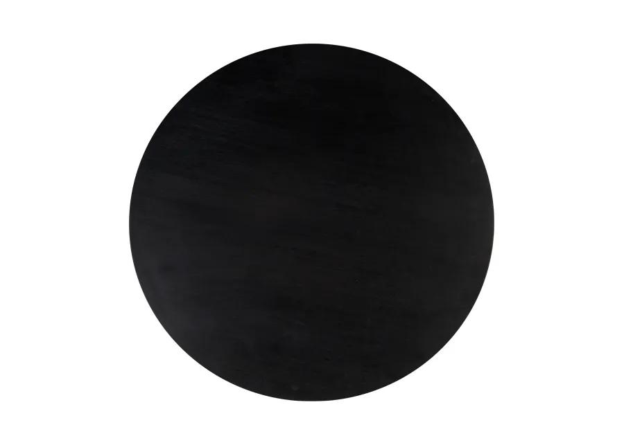 Gevra Black Acacia & Faux Plaster Dining Table