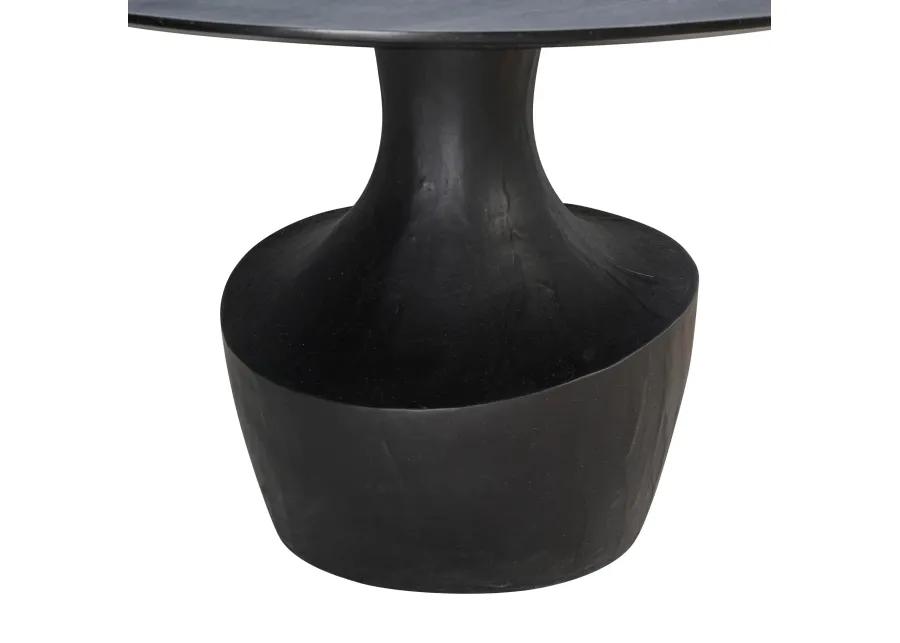 Gevra Black Acacia & Faux Plaster Dining Table