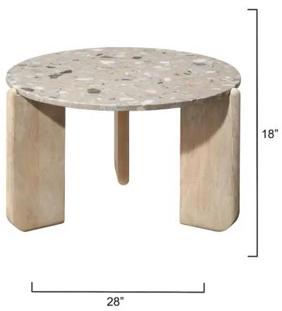 Quarry Wood and Terrazzo Coffee Table