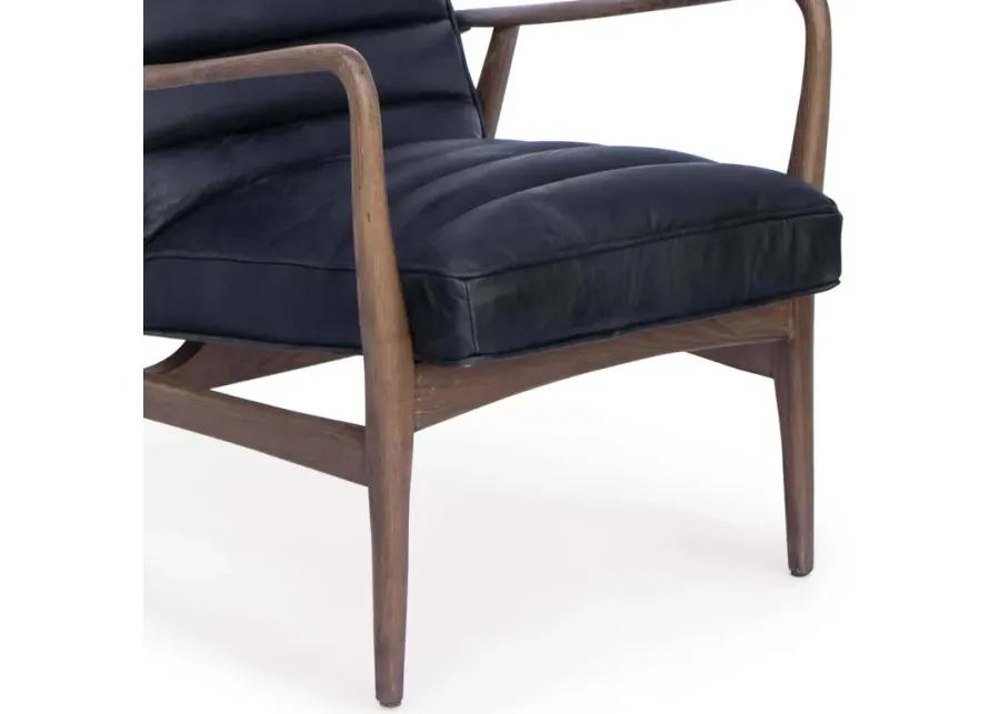 Piper Chair (Antique Black Leather)