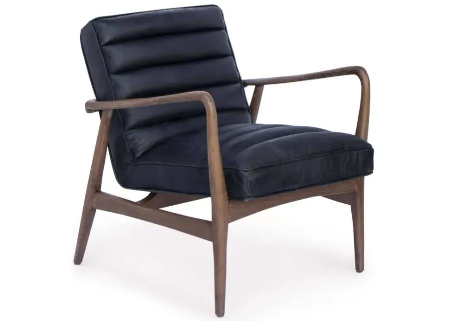 Piper Chair (Antique Black Leather)