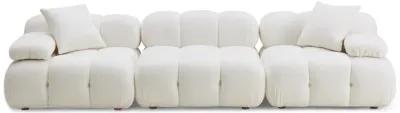 Calliope Cream Vegan Shearling Modular Sofa