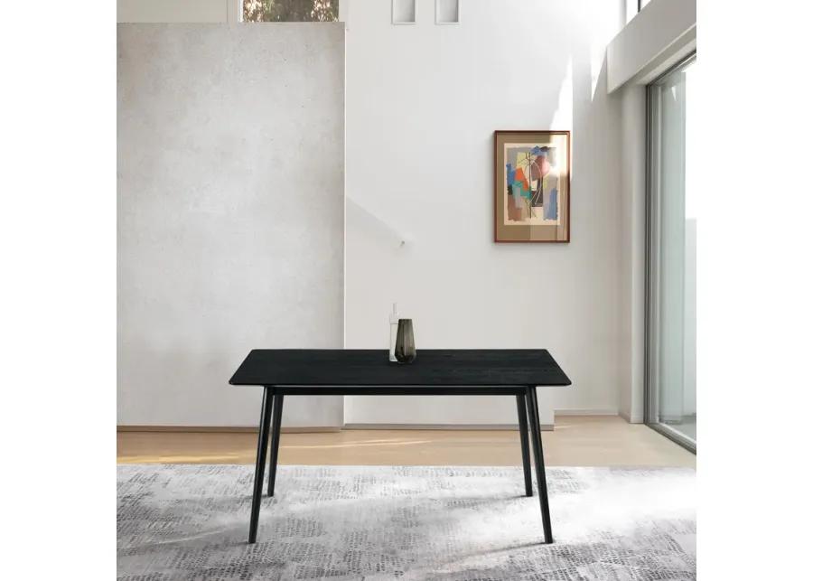 Westmont 59" Rectangular Dining Table in Black Wood