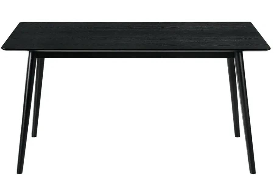 Westmont 59" Rectangular Dining Table in Black Wood