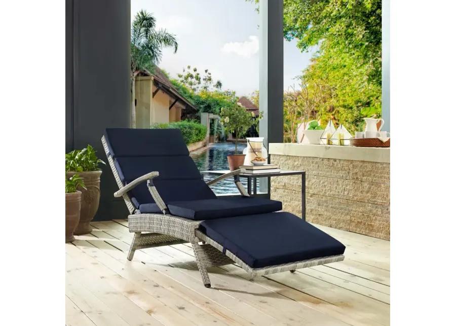 Envisage Chaise Outdoor Patio Wicker Rattan Lounge Chair