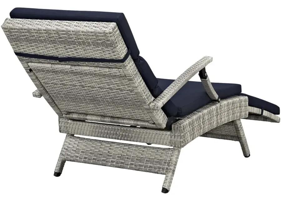 Envisage Chaise Outdoor Patio Wicker Rattan Lounge Chair