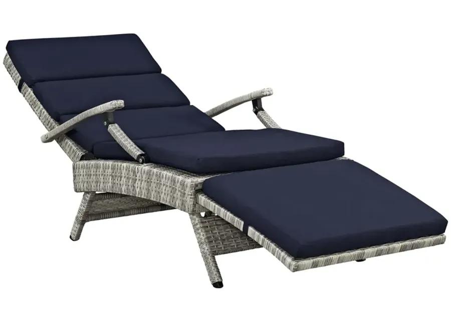 Envisage Chaise Outdoor Patio Wicker Rattan Lounge Chair