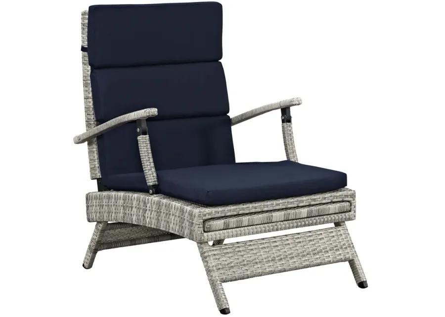 Envisage Chaise Outdoor Patio Wicker Rattan Lounge Chair