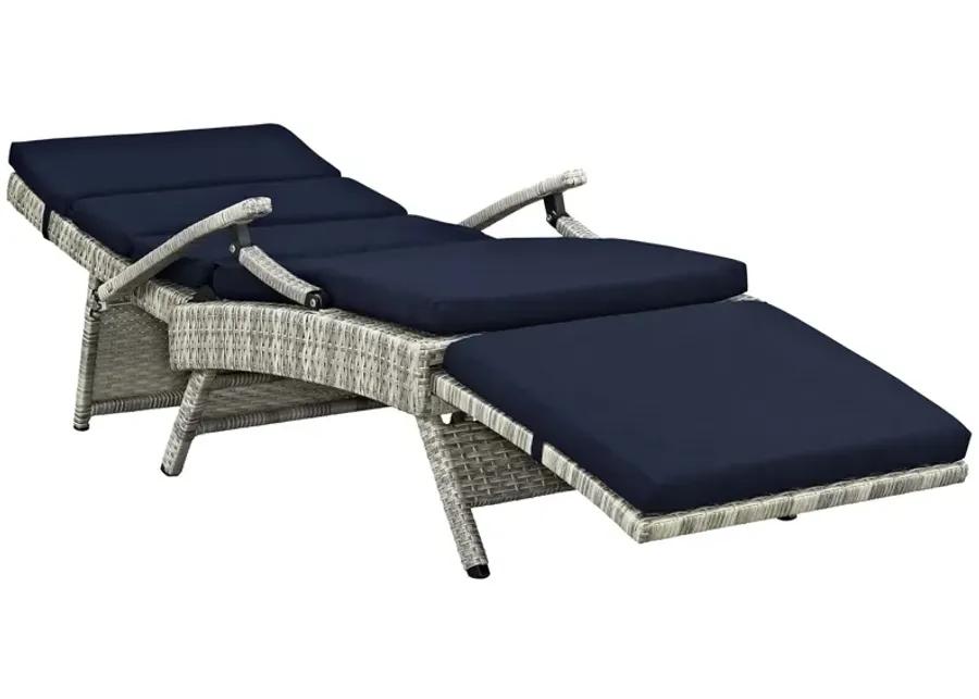 Envisage Chaise Outdoor Patio Wicker Rattan Lounge Chair