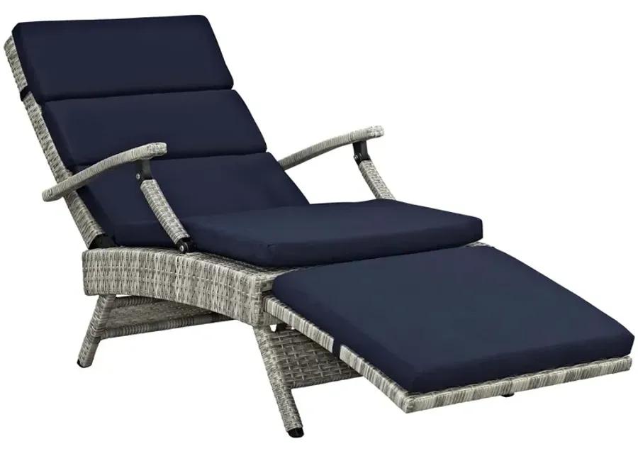 Envisage Chaise Outdoor Patio Wicker Rattan Lounge Chair