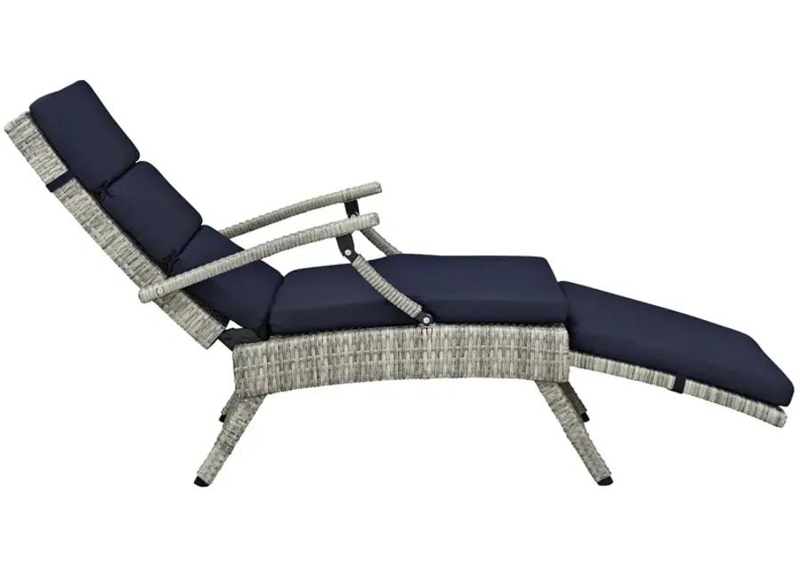 Envisage Chaise Outdoor Patio Wicker Rattan Lounge Chair