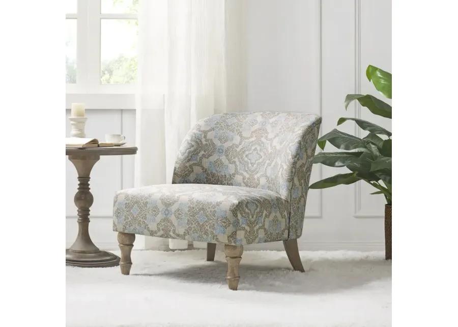 Martha Stewart Maribelle Beige/Blue Accent chair