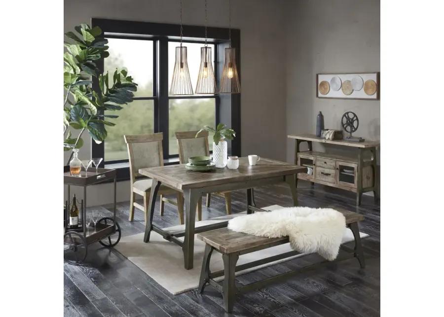 INK+IVY Oliver Natural/Grey Dining Side Chair(Set of 2pcs)