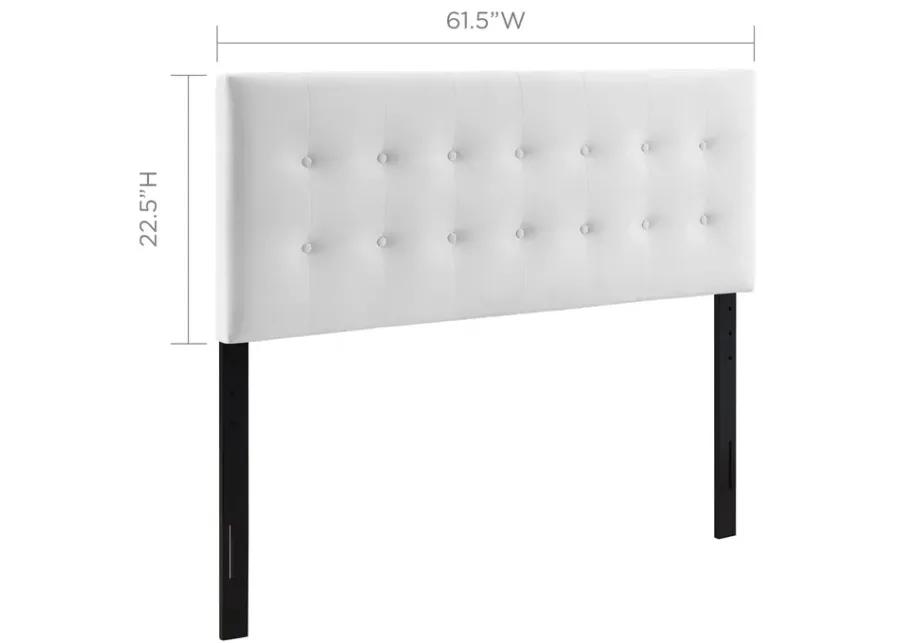 Emily Queen Biscuit Tufted Performance Velvet Headboard