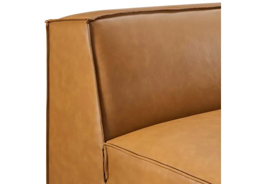 Restore Vegan Leather Sectional Sofa Armless Chair