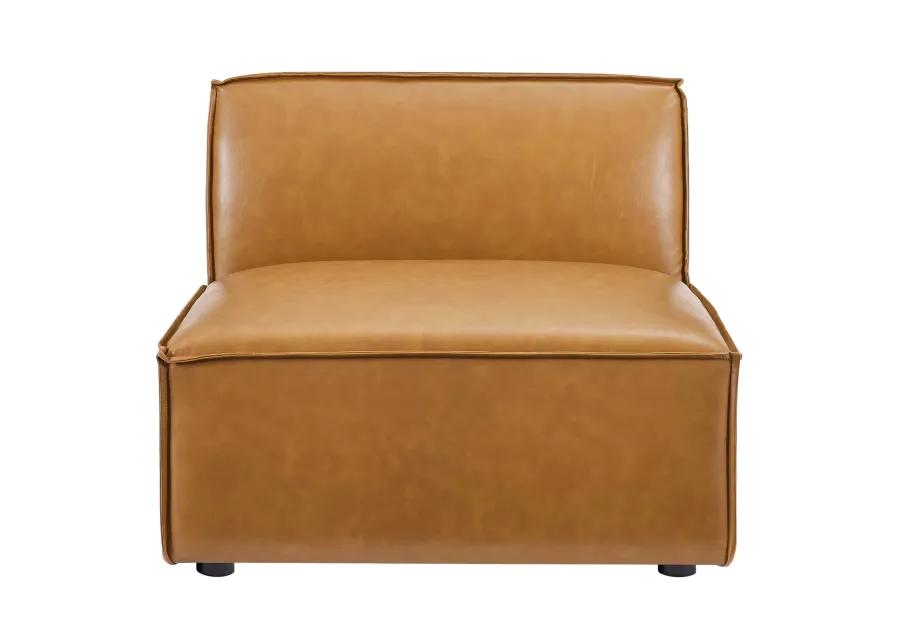 Restore Vegan Leather Sectional Sofa Armless Chair