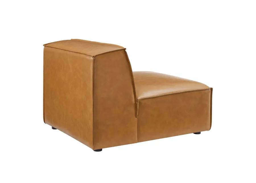 Restore Vegan Leather Sectional Sofa Armless Chair