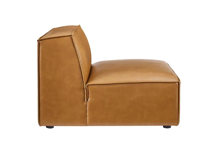 Restore Vegan Leather Sectional Sofa Armless Chair