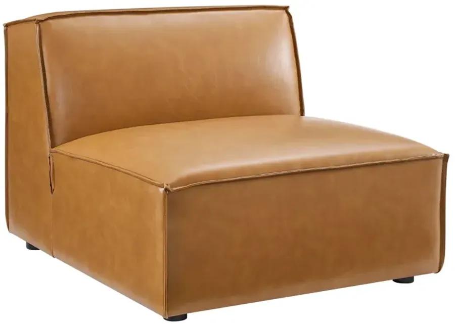 Restore Vegan Leather Sectional Sofa Armless Chair