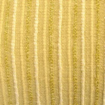 Stripe Patterned Solid Yellow Pillow